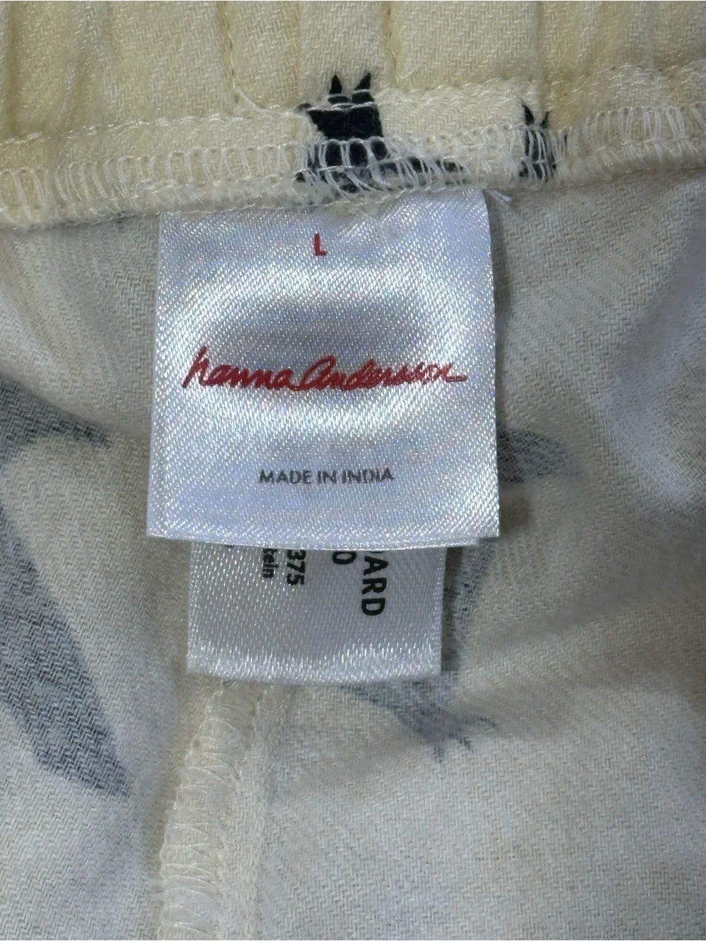 Hanna Andersson Adult Large 100% Cotton Penguin Print Pajama Pants Lounge Sleep